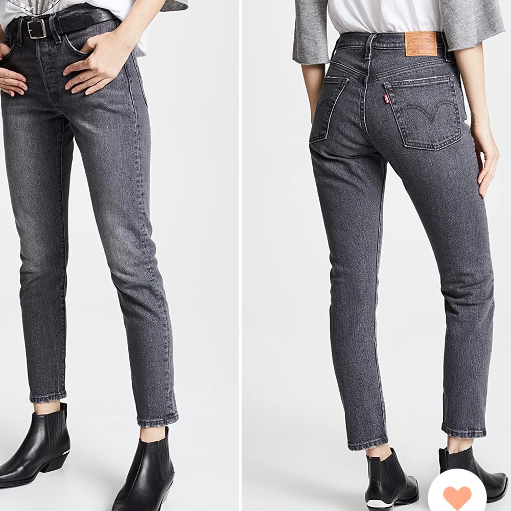 Levi’s 501 skinny black 99/1 cotton elastane high rise